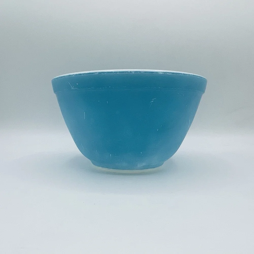 Vintage PYREX 401 Turquoise Blue Mixing Bowl 1.5 Pt 1½ Qt Nesting USA